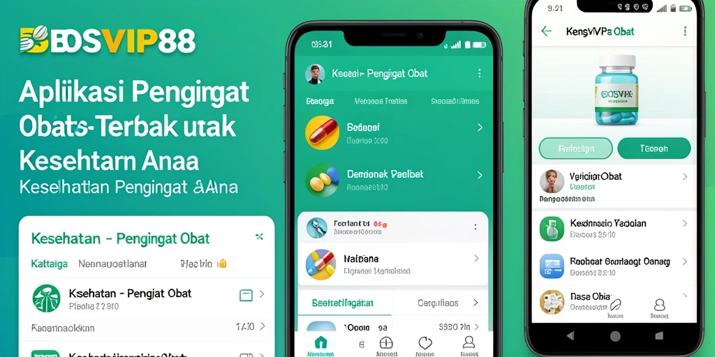 Antarmuka pengguna aplikasi BOSVIP88 dengan pengingat obat yang jelas.