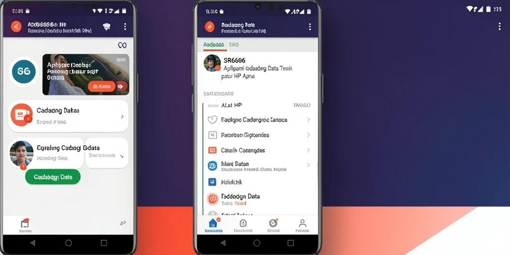 Screenshot SR6666 menunjukkan antarmuka Cadangan Data yang sederhana dan mudah digunakan.